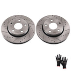Set of 2 Front Brake Rotors for Jeep Wrangler (2007–2018) JK