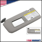 Sun Visor Front Left Driver Side Gray for Toyota RAV4 (2004–2005)