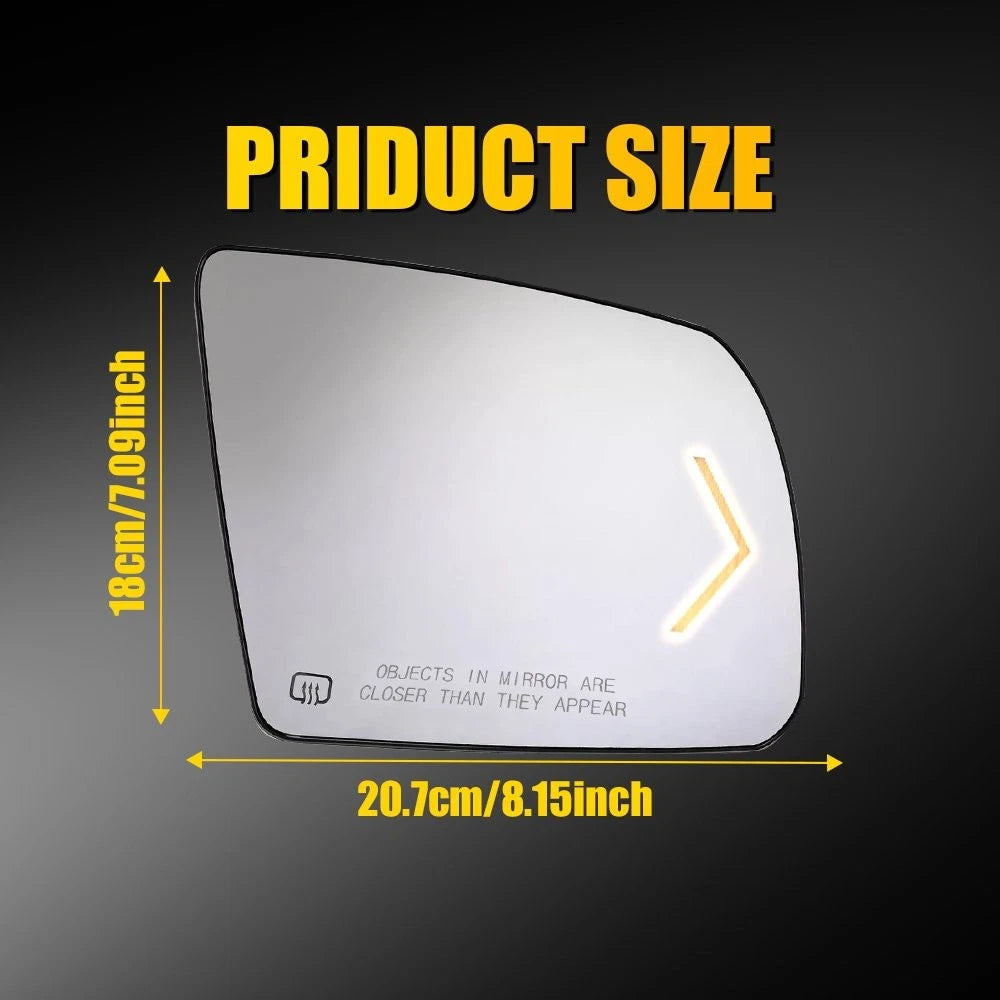 Heated Mirror Glass Set for Toyota Tundra (2007–2020) / Sequoia (2008–2017)