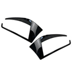 Black Rear Bumper Spoiler Fog Light Covers for VW Golf Mk7.5 (2016-2019)