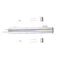 2" x 15" Polished Aluminum Slim Overflow Radiator Tank Reservoir for Universal