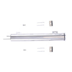 2" x 15" Polished Aluminum Slim Overflow Radiator Tank Reservoir for Universal