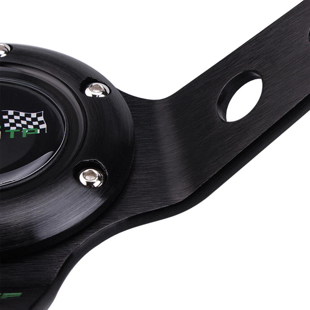 Deep Dish Suede Steering Wheel + Hub Adapter for Honda Civic (1996–2000)