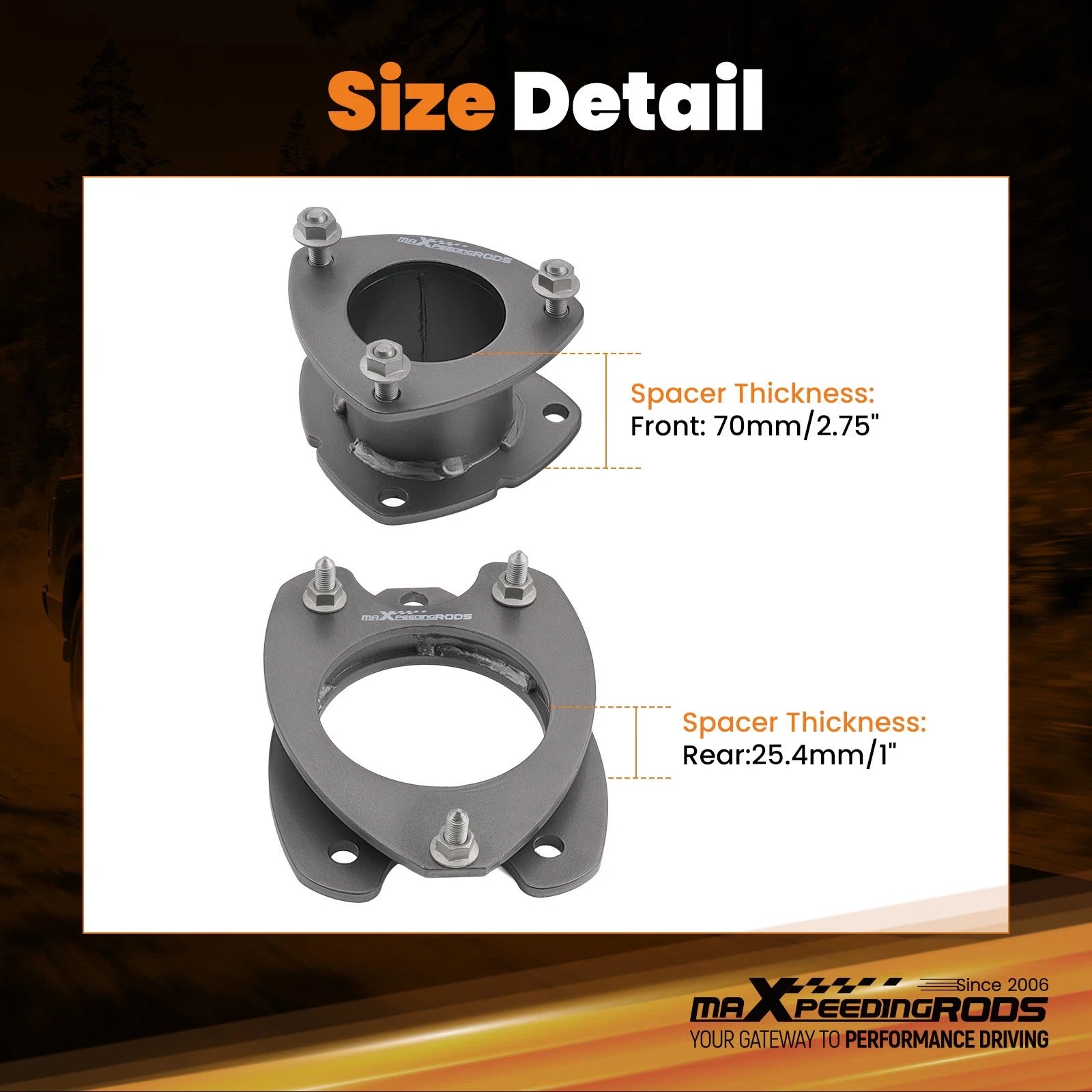 2.5" Lift Kit for Honda Ridgeline (2006-2014)
