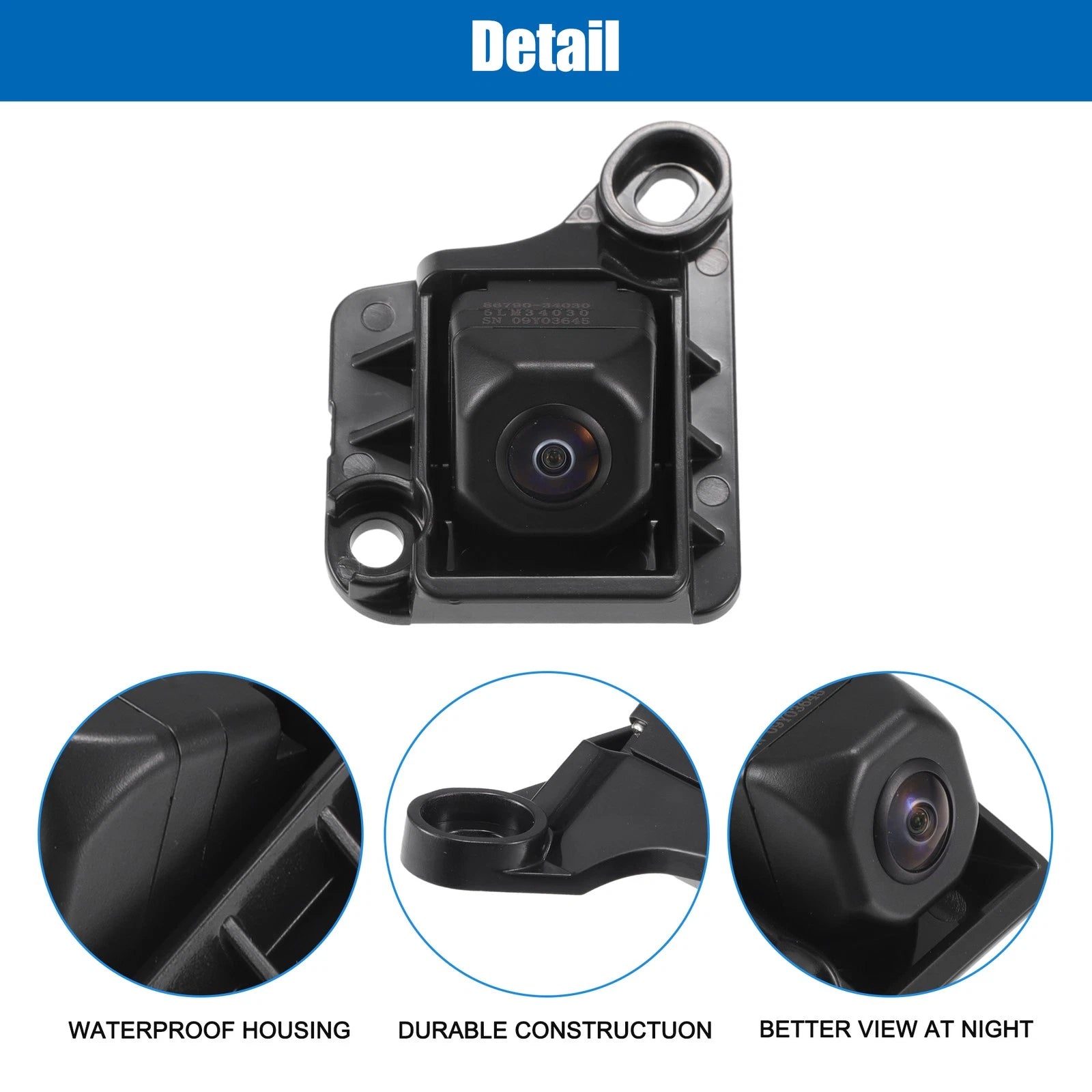 Rear View Backup Reverse Camera No. 8679034030 for Toyota Tundra (2009–2013)
