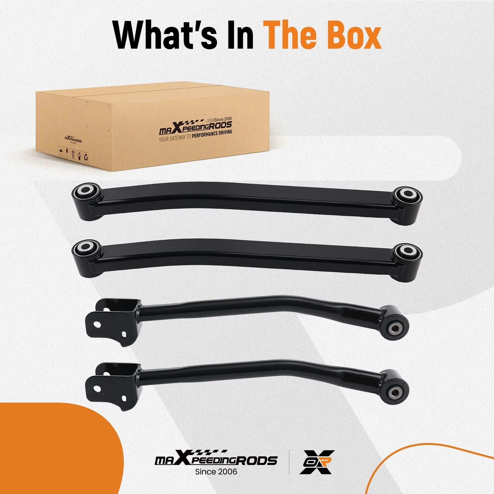 Front Upper & Lower Control Arms for Jeep Gladiator Wrangler (2018-2023)