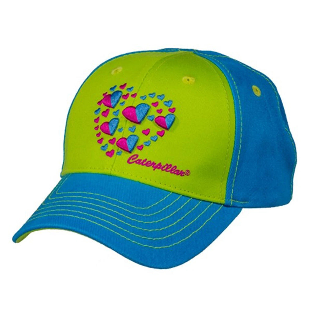 Cap for CAT Caterpillar Girl's Two Tone Blue/Green