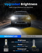 Set of 4 LED Headlight Bulbs 9005 HB3 H11 for