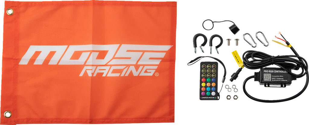 RGB Whip Light for Moose Offroad Chase SB-CHSBTR-131PU (3')