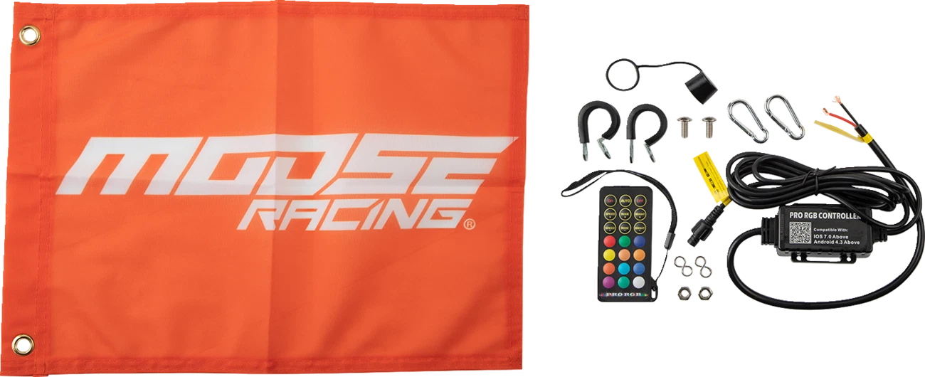 RGB Whip Light for Moose Offroad Chase SB-CHSBTR-131PU (3')
