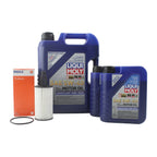 Oil Change Kit for Mercedes M276 (7L Liqui Moly 5W40, Mahle)