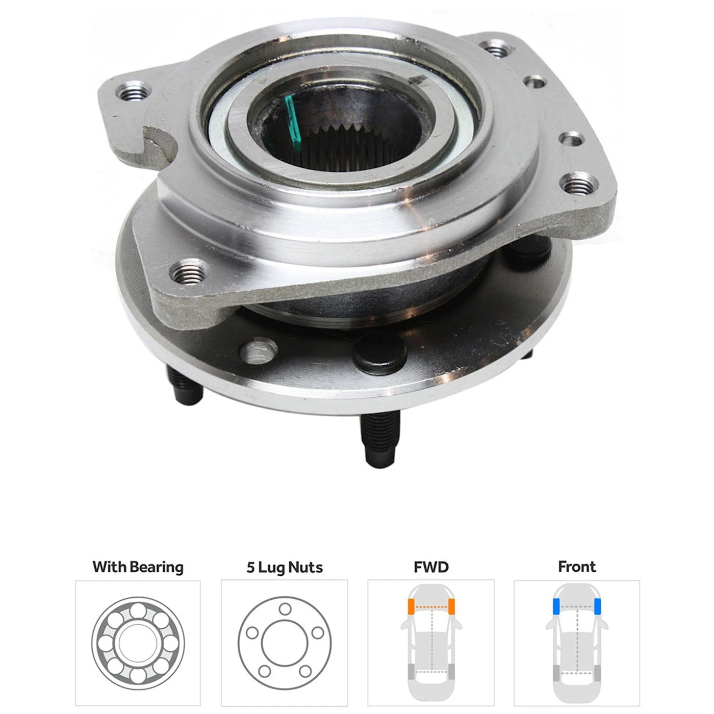 Wheel Hub for Chevrolet Lumina (1990–2001) Front Left or Right with Bearing