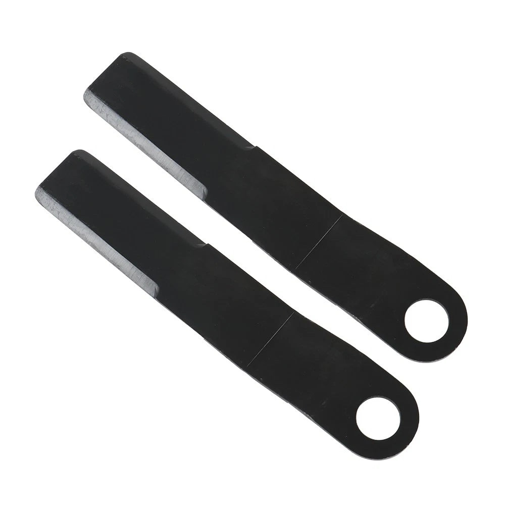 2pcs AR400 Steel Blades for Mower King Skidsteer (Fit Brush Hog)