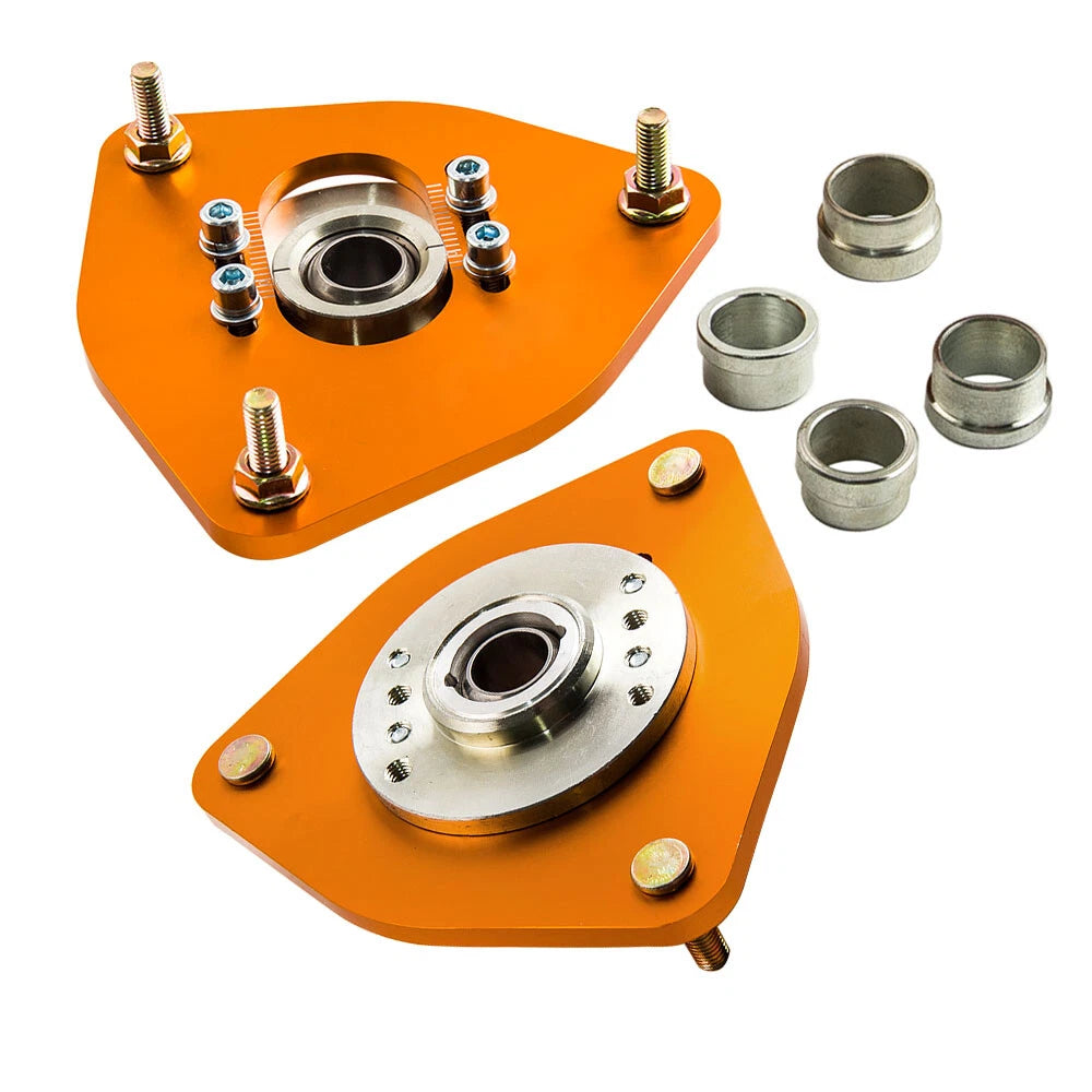 2 Pcs Front Mount Adjustable Camber Plate for Subaru Impreza WRX STI 04 GDA GDB
