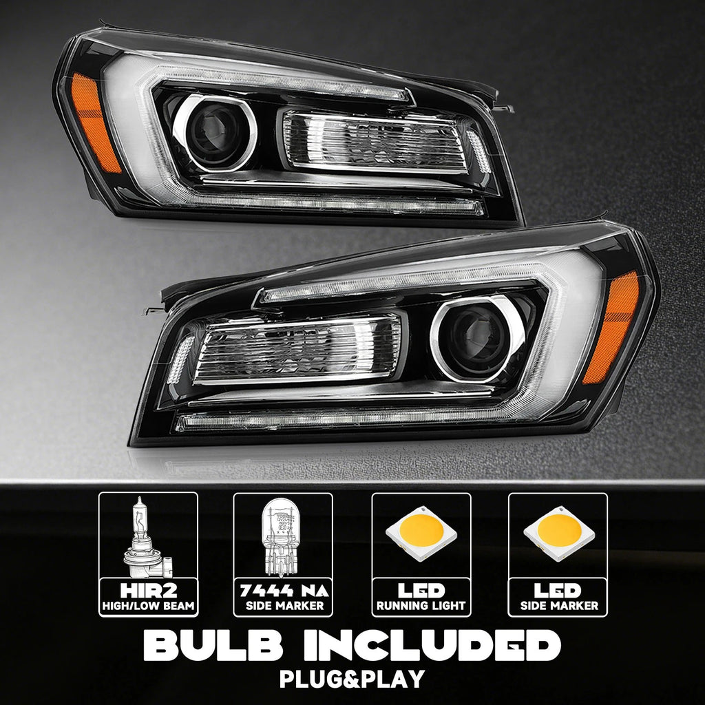 Set of 2 Halogen Headlights w/ LED DRL for GMC Acadia (2013–2016)