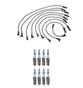 Denso 8mm Wire Set & 8 Iridium Power Spark Plugs Kit for Chevy GMC V8