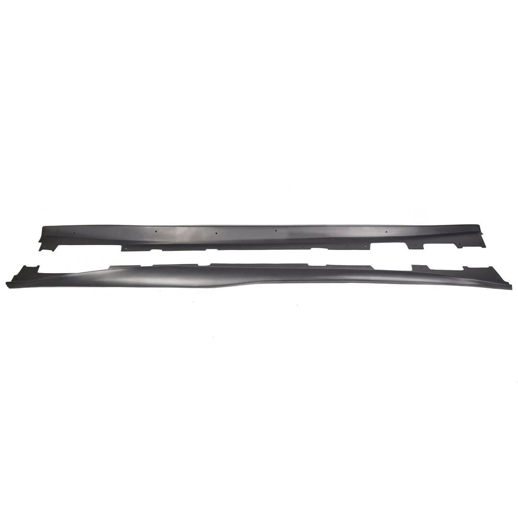 Set of 2 Black Side Skirts Panel Extensions for Chevy Camaro RS SS LT LS (2016–2023)