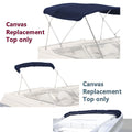 Bimini Top Boat Cover for 3 Bow (72"L x 54"H x 61"-66"W)
