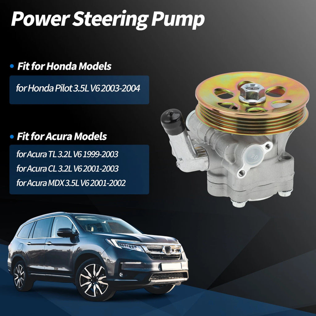 Power Steering Pump w/ Pulley for Honda Pilot (2003–2004) No.56110-PGK-A01