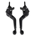 CNC Extendable Brake Clutch Levers for Suzuki GSXR600 GSXR750 (2004–2005) Black