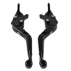 CNC Extendable Brake Clutch Levers for Suzuki GSXR600 GSXR750 (2004–2005) Black