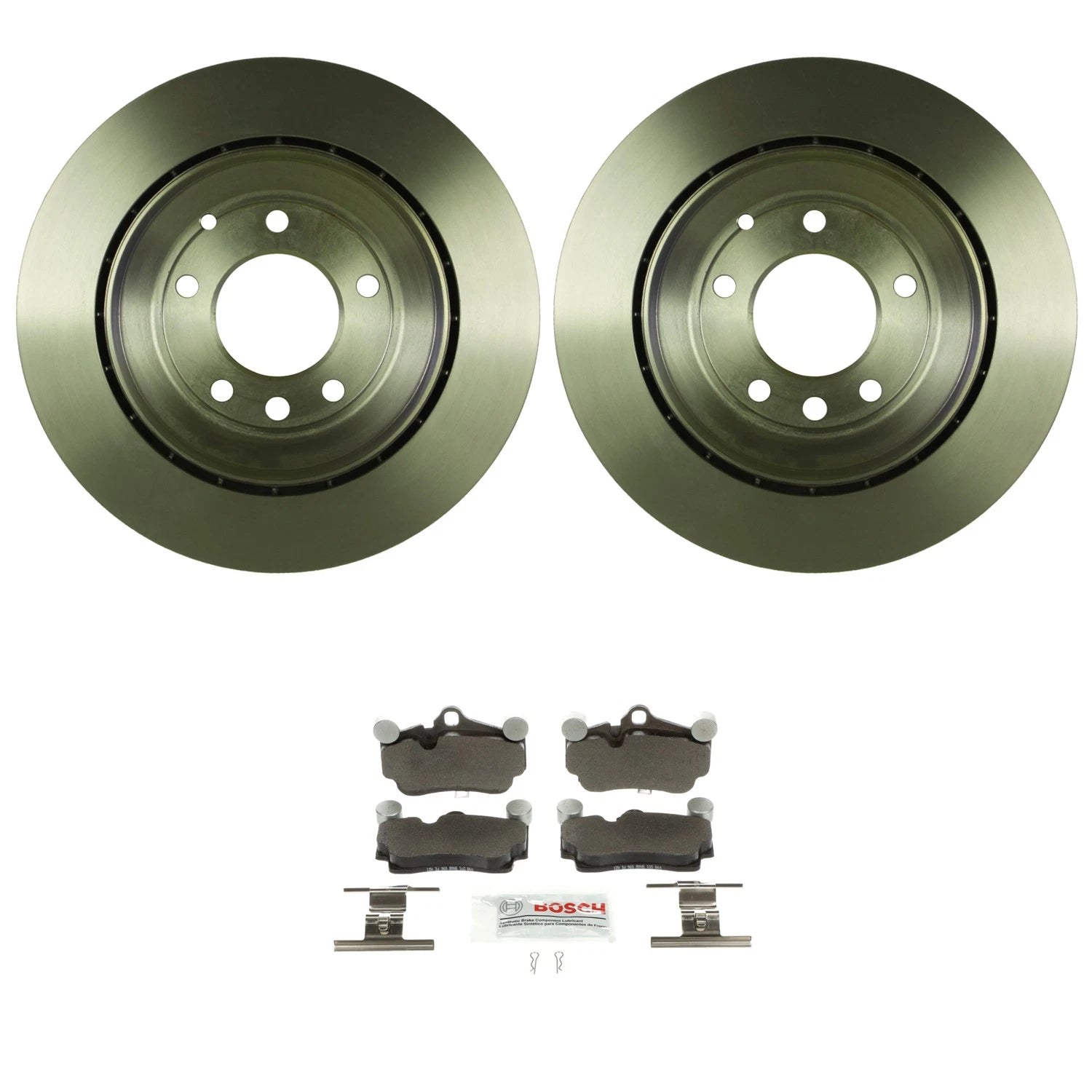 Set of 4 Bosch Quietcast Rotors & Brake Pads for Audi Q7 Touareg (2007–2018)