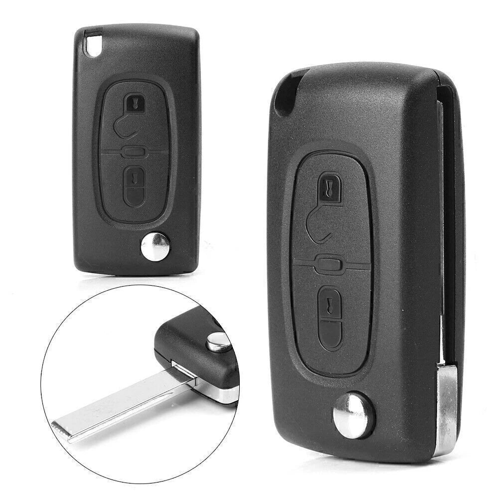 2-Button Remote Smart Key Fob Shell Cover for Peugeot 207 307 308 407 607