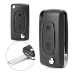 2-Button Remote Smart Key Fob Shell Cover for Peugeot 207 307 308 407 607