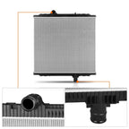 2X Aluminum Core 2-Row Radiator for Kenworth T700 T2000/Peterbilt 367 387 587 (2008–2013)