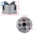 4" 4 Jaw Lathe Chuck for K72-100 (Independent Reversible)