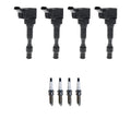 Set of 4 Ignition Coils & Spark Plugs for Elantra Forte 2.0 L4 (2011–2016)