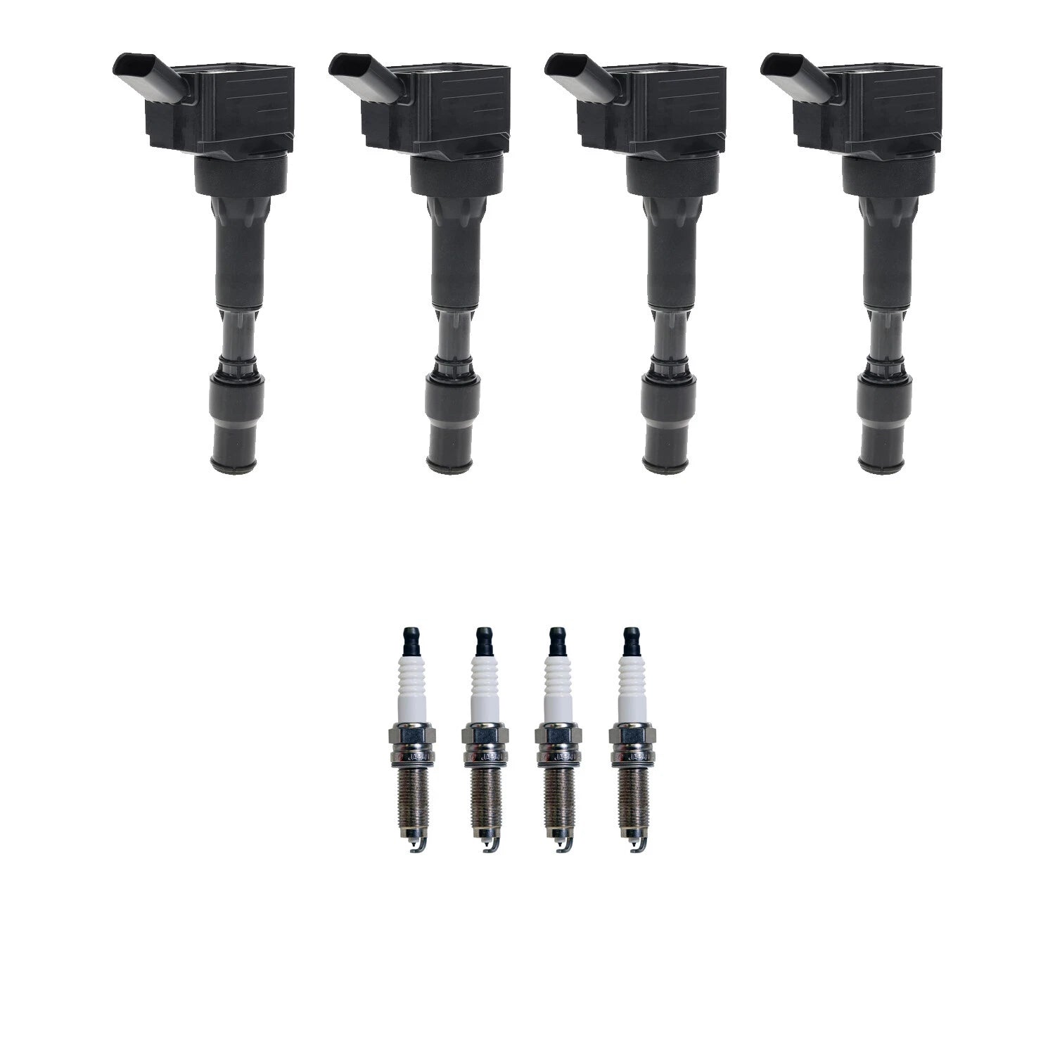 Set of 4 Ignition Coils & Spark Plugs for Elantra Forte 2.0 L4 (2011–2016)