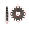 16T 42T Front & Rear Drive Chain Sprocket for Honda CBR1000RR (2004–2019)