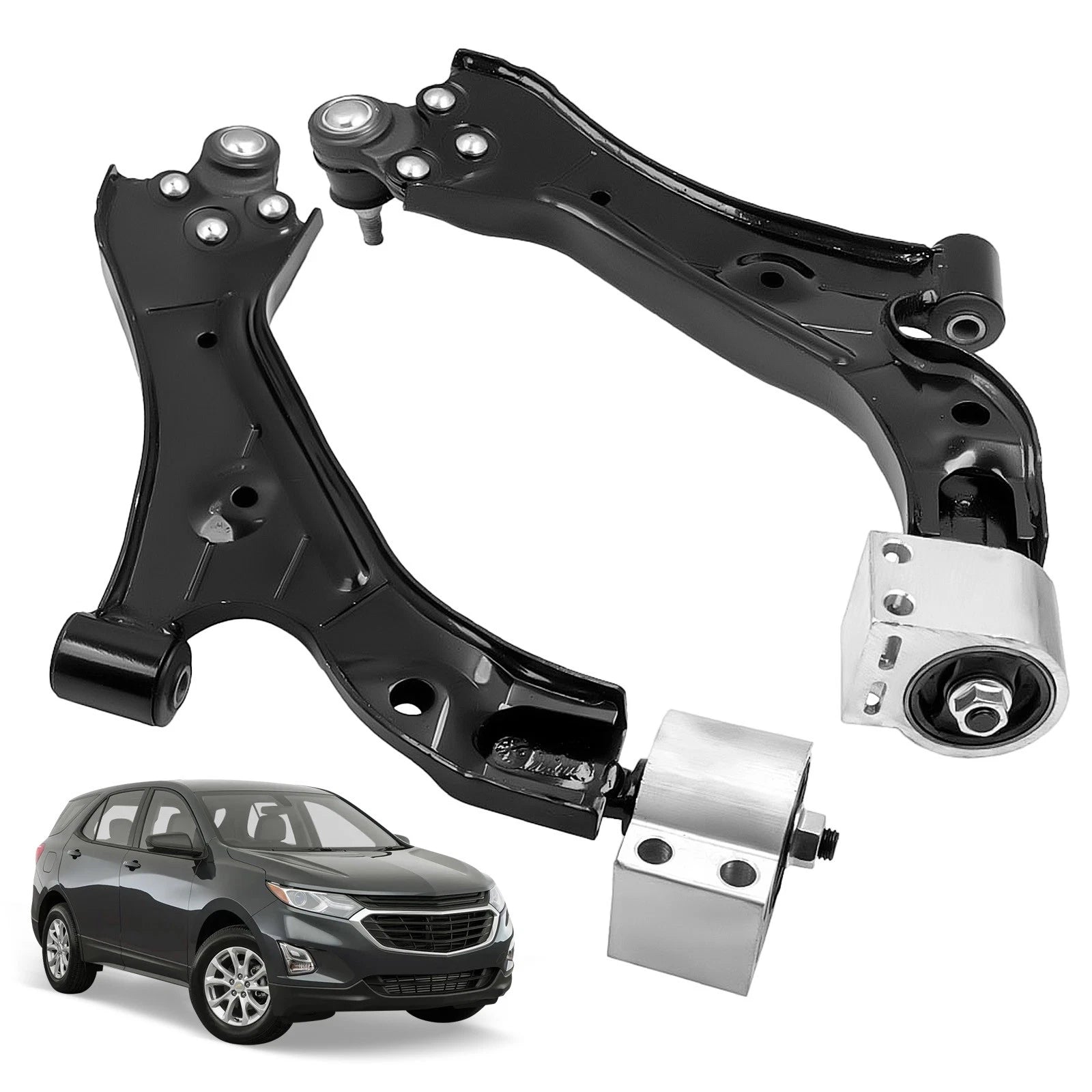 4x Front Shock Struts w/Control Arms for Chevy Equinox Terrain (2010–2017)