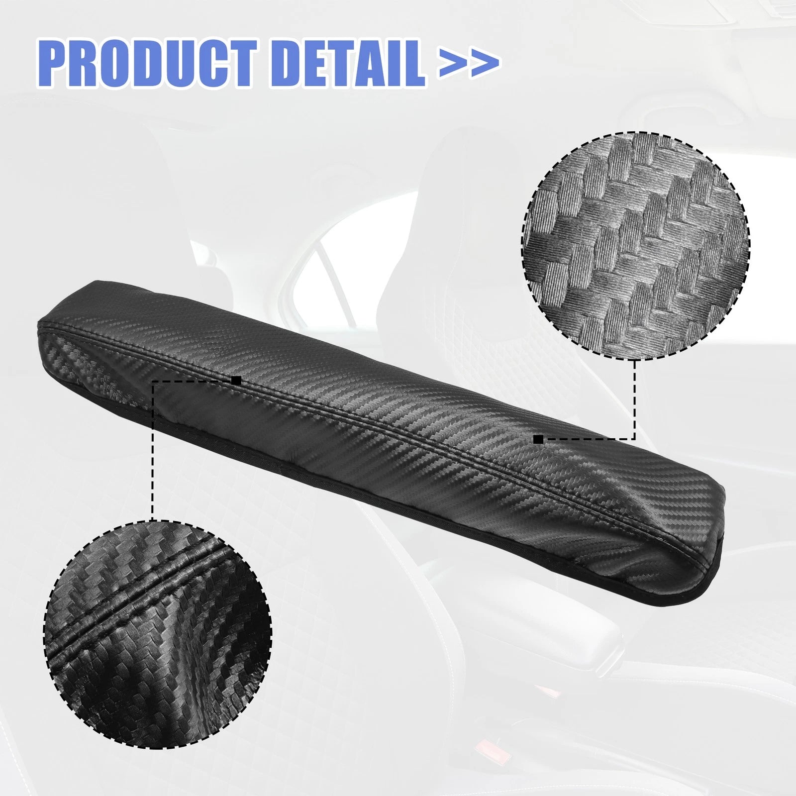 2 Pcs Armrest Lid Cover for Toyota Sienna (2021–2022) Black