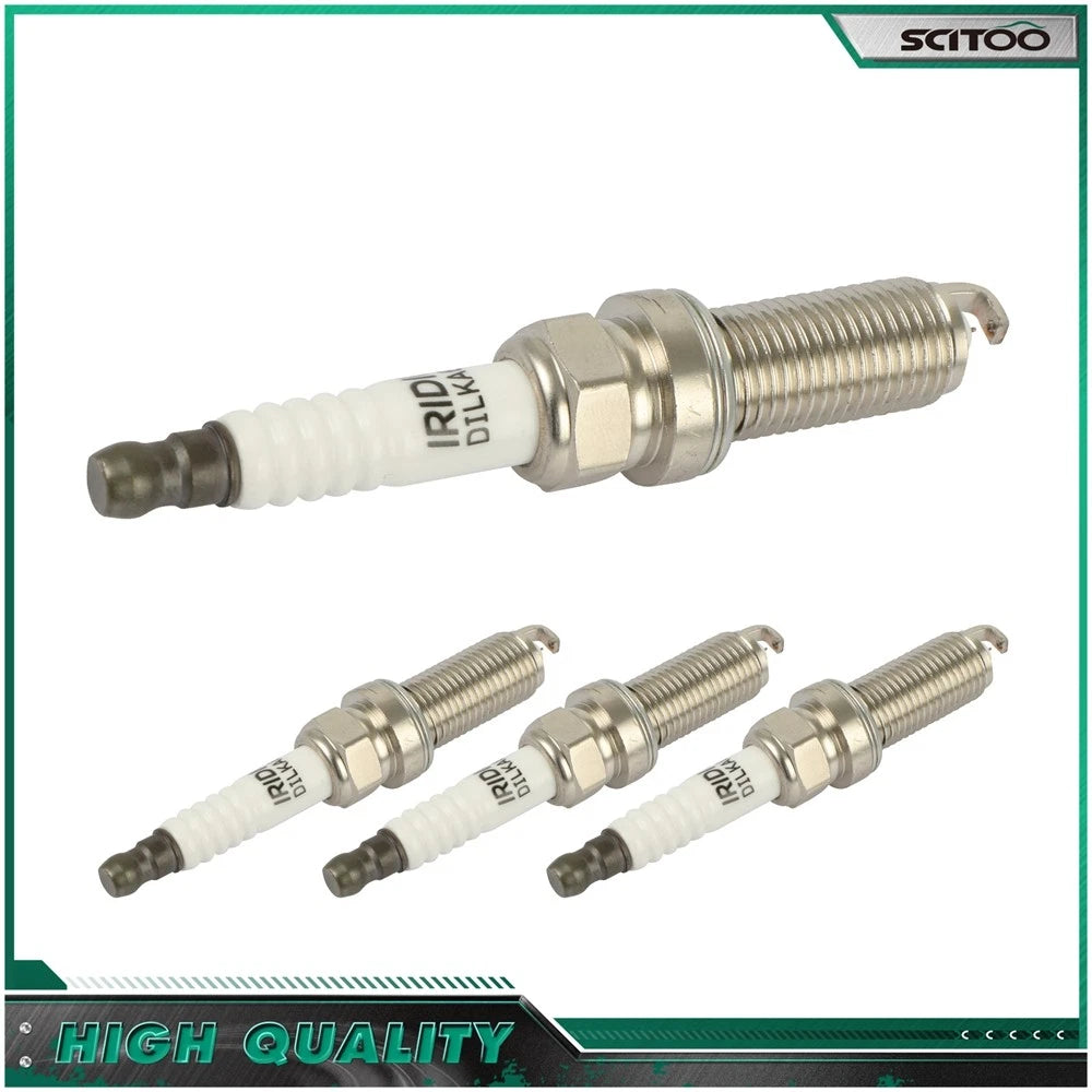 Set of 4 Iridium & Platinum Spark Plugs for Nissan Altima Cube Sentra Rogue NV200 Versa