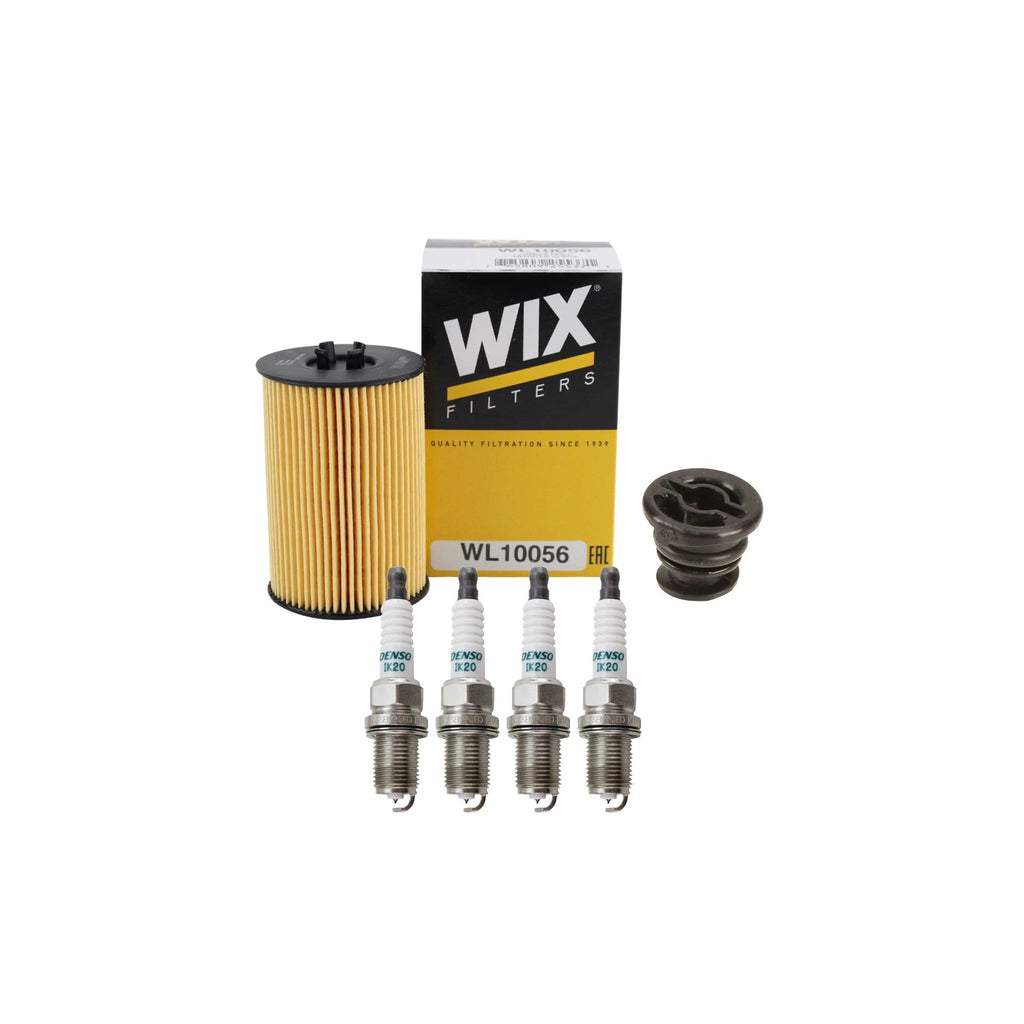 Wix Engine Oil Filter & Denso Spark Plugs Set for Audi A3 Quattro (2006–2013)