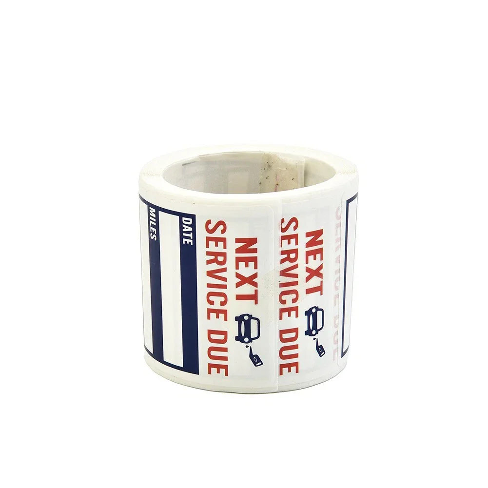 Oil Change Stickers Pack Reminder Service Sticker 2x2inch