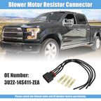 Motor Resistor Repair Connector Plug Harness for Ford (2003–2007) 3U2Z14S411ZEA
