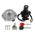 Ignition Key Switch Fuel Cap Seat Lock Set for Honda CBF500 (2004–2005) CBF1000 (2006–2010)