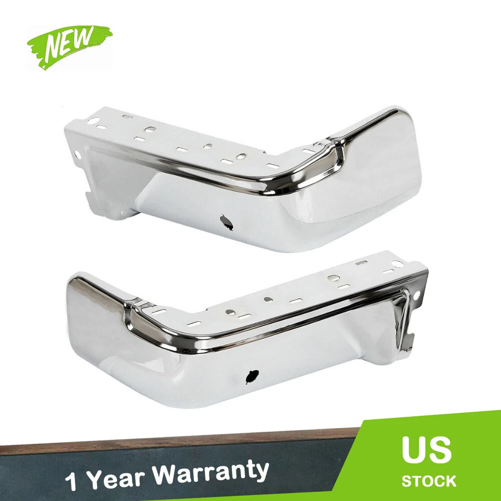 Set of 2 Rear Chrome Bumper Face Bar End Caps for Ford F150 (2009–2014)