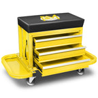 2X 350lbs Capacity 2-in-1 Mechanics Roller Seat for Work Cabinet