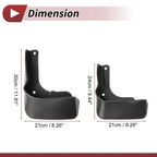 Set of 4 Mud Flaps Splash Guards for Hyundai Mufasa (2023)