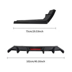 Gloss Black LED Rear Diffuser + Corner Splitters for Hyundai Elantra (2021–2023)