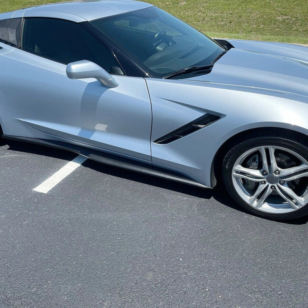 Side Skirt for Chevrolet Corvette C7 (2014–2019) Z06 Style Black