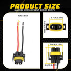 Wire Pigtail Female S H11 Harness for Headlight Low Beam Bulb (Fits )