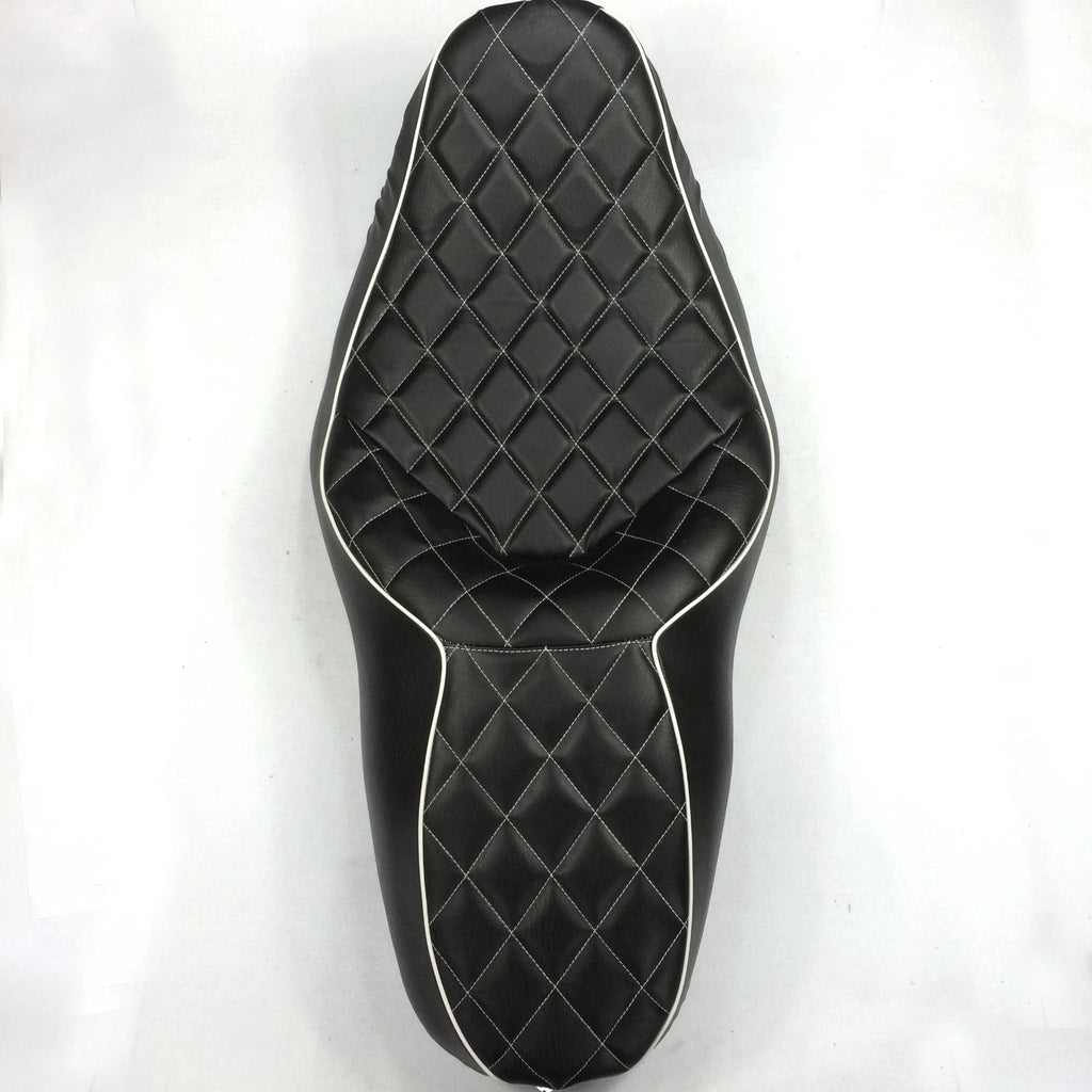 2X Diamond Stitch Seats for Harley Road King Street Glide (2007–2015)