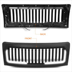 Matte Vertical ABS Plastic Front Bumper Grille w/LED DRL for Ford F-150 (2009–2014)