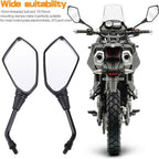 Adjustable Rearview Side Mirrors 10mm for Honda CB, Suzuki, Kawasaki