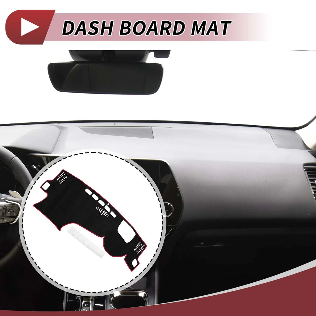 Dashboard Cover Mat for Lexus NX250 (2022–2023) Sun Protector Black Red